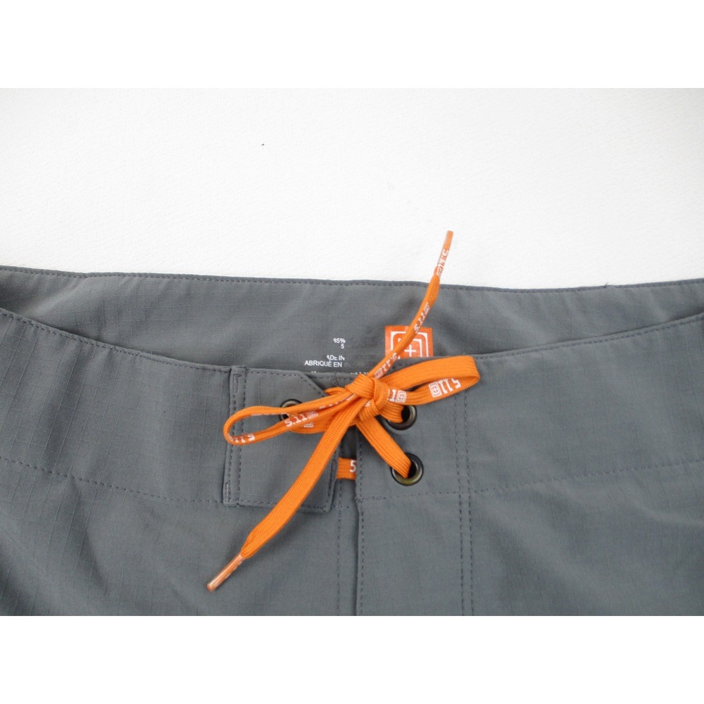 5.11‎ Tactical Board Shorts Mens 32 Gray Utility Ripstop Cargo Swim Trunks 511 - Picture 6 of 11